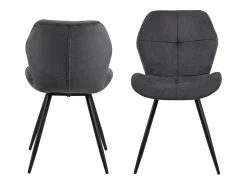 Silla de comedor Petri gris, negro.