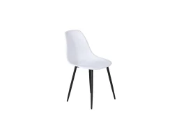 Silla de comedor Polar, silla de carcasa color blanco.