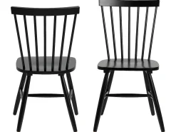 Silla de comedor Riano negra.