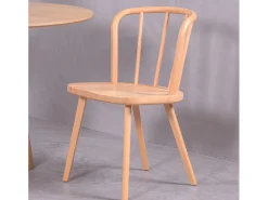 Silla de comedor rústica en madera de haya natural - Organic - Haya natural