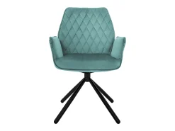 Silla de comedor Silla giratoria 180 grados Silla de salón Sillón de terciopelo