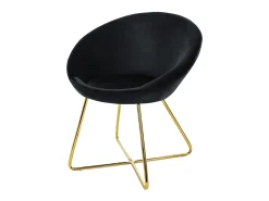 Silla de comedor Silla tapizada Silla de salón Silla de cocina Terciopelo 65x58x