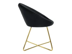 Silla de comedor Silla tapizada Silla de salón Silla de cocina Terciopelo 65x58x