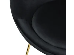 Silla de comedor Silla tapizada Silla de salón Silla de cocina Terciopelo 65x58x