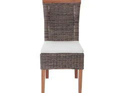 Silla de comedor Sinio (set de 2), con cojín de asiento