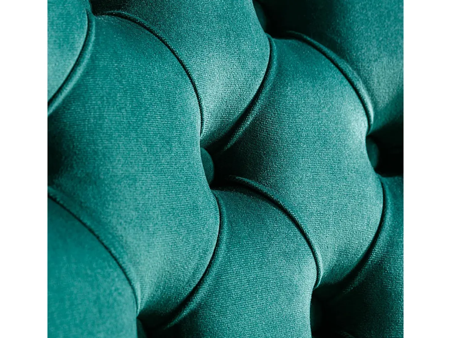 Silla de comedor tapizada de 2 piezas con patas de acero inoxidable cromado, tapizado con tachuelas, tapicería de terciopelo, verde