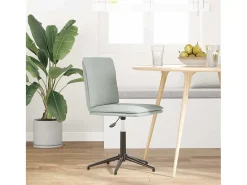 Silla de comedor terciopelo gris claro
