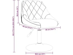 Silla de comedor terciopelo rojo tinto