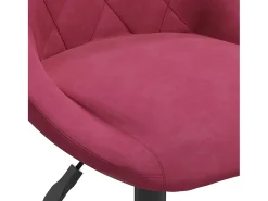 Silla de comedor terciopelo rojo tinto