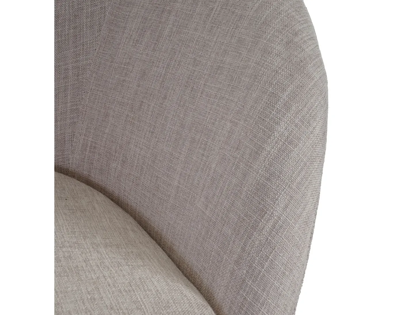 Silla de comedor Vaasa T633, textil, crema/gris