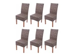Silla de comedor Var (juego de 6), sin cojín de asiento