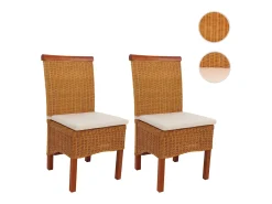Silla de comedor Var (set de 2), con cojín de asiento