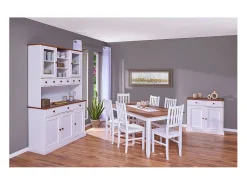 Silla de comedor Wright blanca.