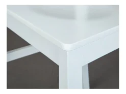 Silla de comedor Wright blanca.