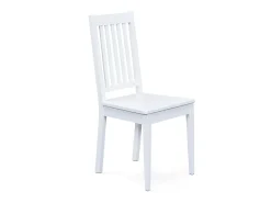 Silla de comedor Wright blanca.