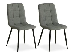 Silla de comedor 43,5x88x50 cm gris eames