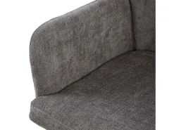 Silla de comedor 57x89x60 cm gris moderno silla huevo lino
