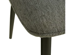 Silla de comedor 43.5x88x50 cm gris Eames