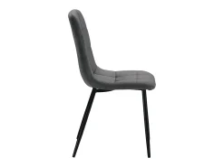 Silla de comedor 43.5x88x50 cm gris Eames