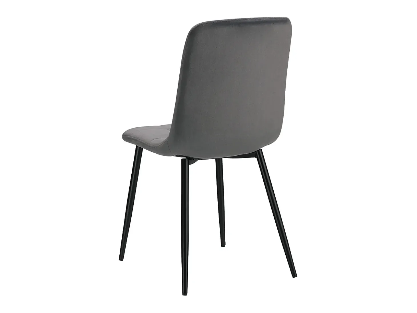 Silla de comedor 43.5x88x50 cm gris Eames