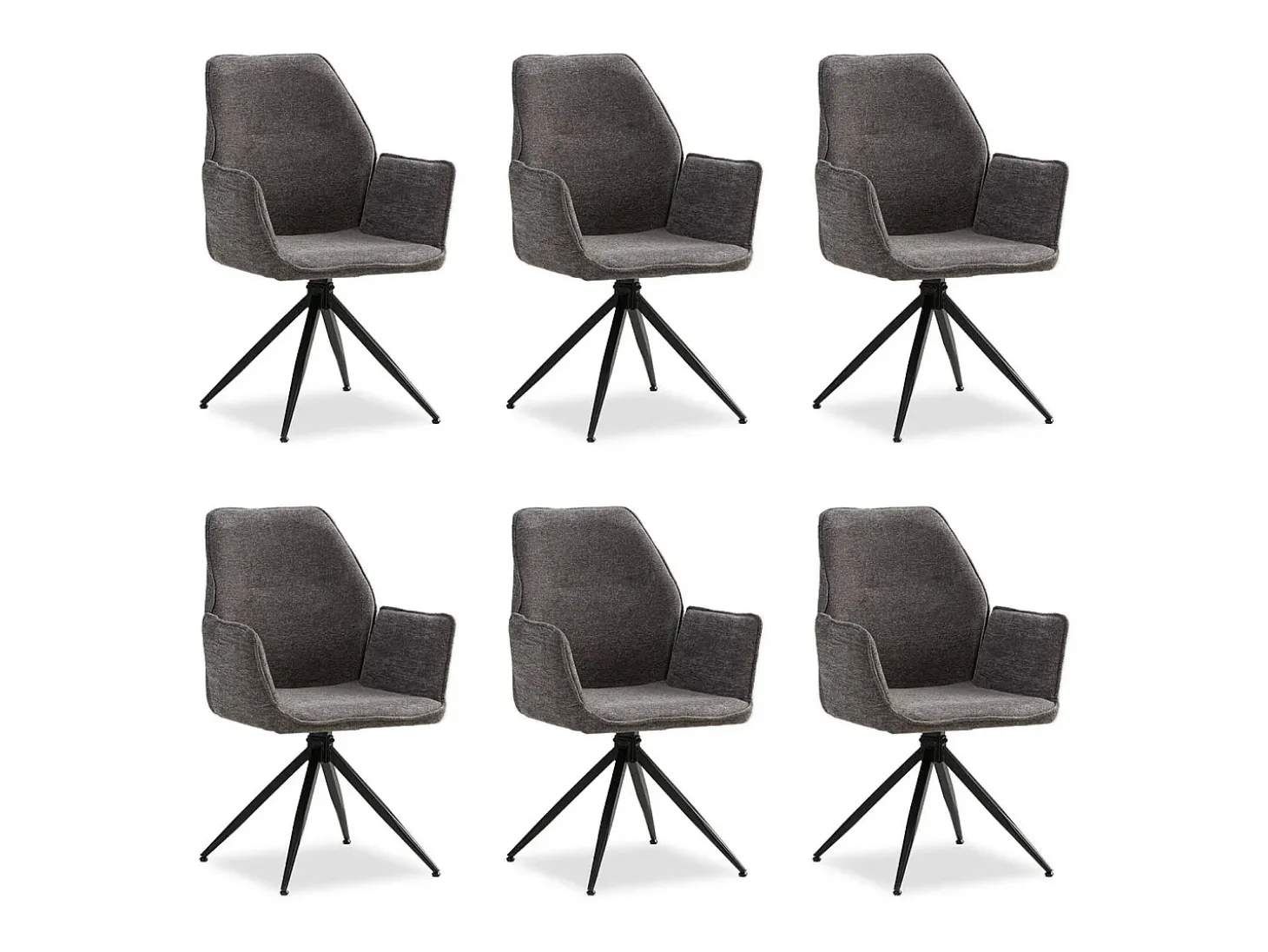 Silla de comedor 61x92,5x60 cm gris