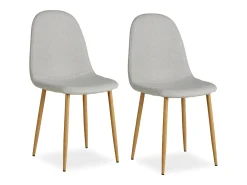 Silla de comedor 44x88x45,5 cm gris Eames
