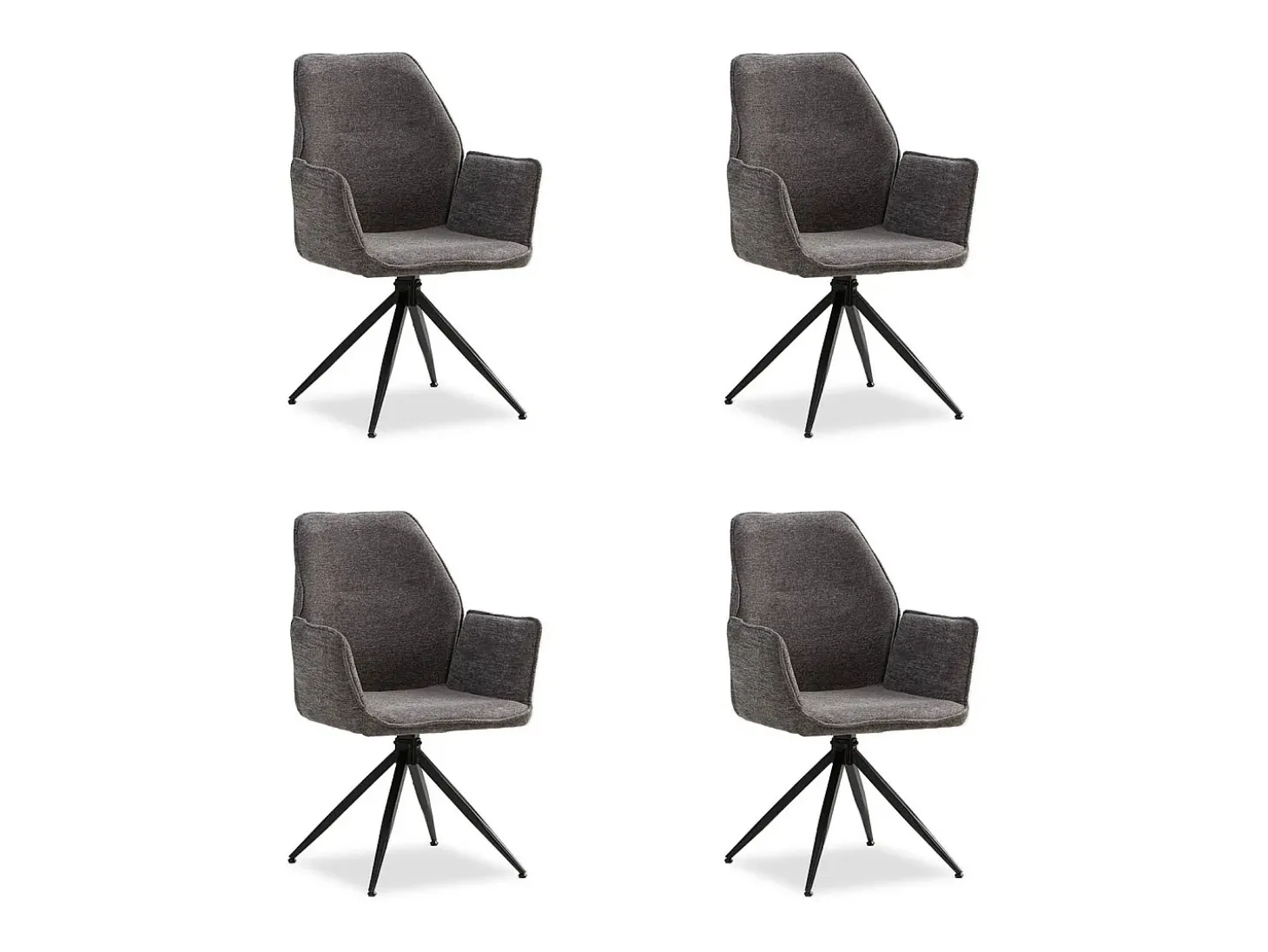 Silla de comedor 61x92.5x60 cm gris Sillas Egg
