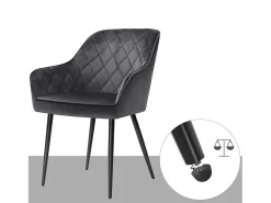 Silla de comedor 62.5x60x85 cm Gris