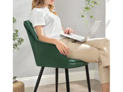 Silla de comedor 60x60x84 cm verde