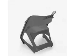 Silla de diseño apilable para bares, fiestas y eventos públicos plástico Nest - Gris