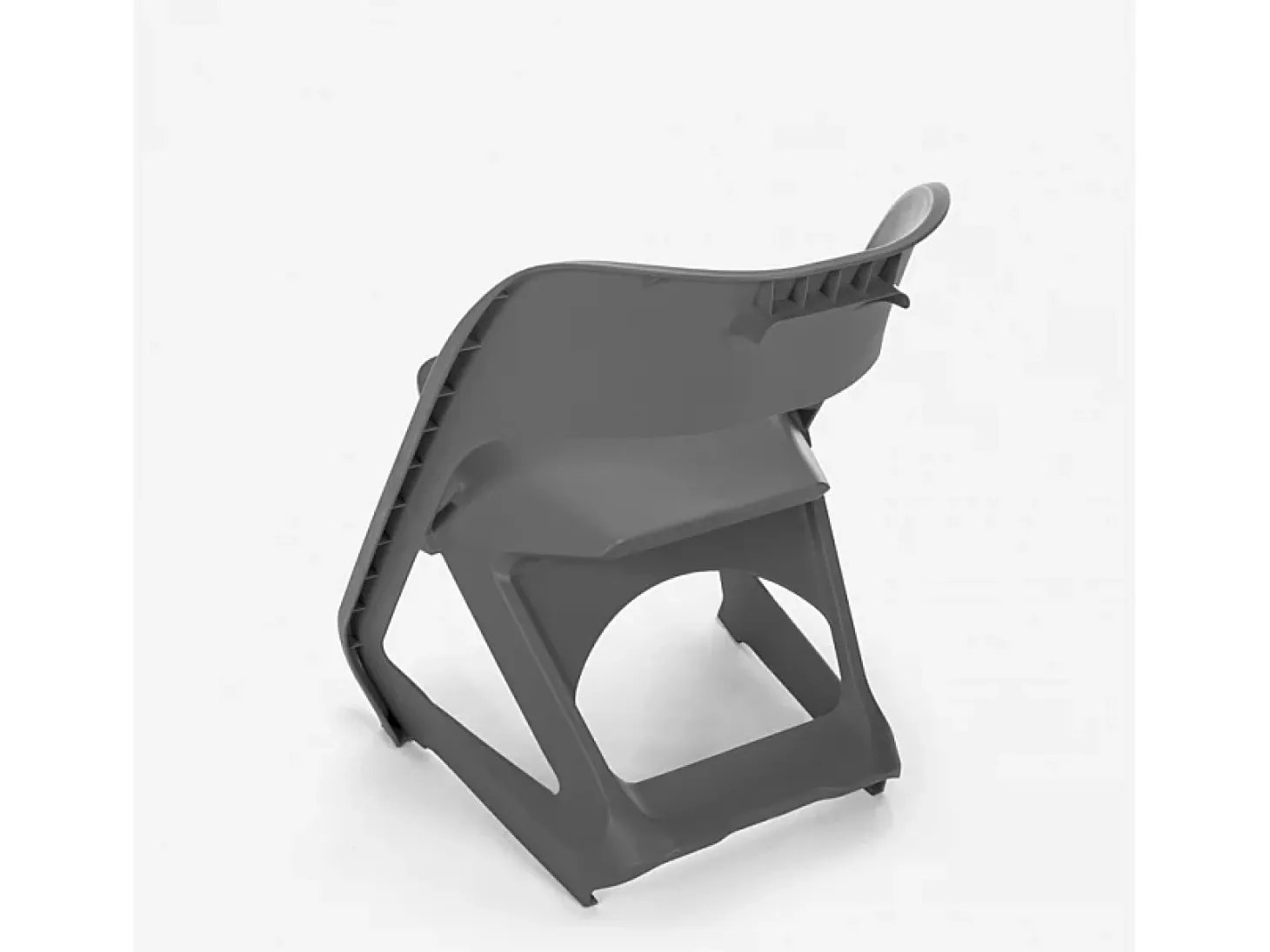 Silla de diseño apilable para bares, fiestas y eventos públicos plástico Nest - Gris