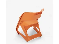 Silla de diseño apilable para bares, fiestas y eventos públicos plástico Nest - Naranja