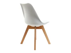 Silla de diseño blanco lote de 4 PAULINE
