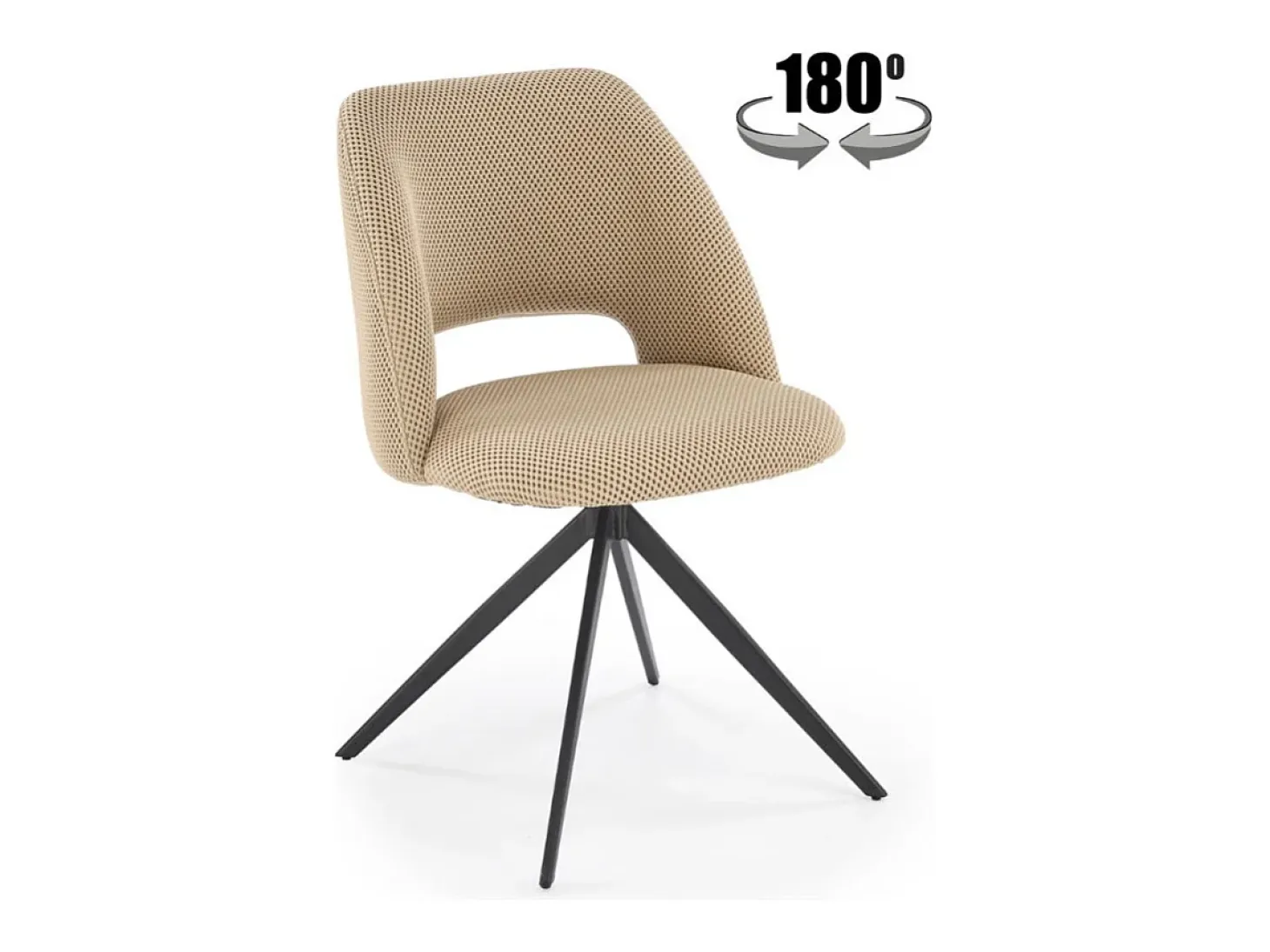 Silla de diseño Danilo giratoria 180° beige