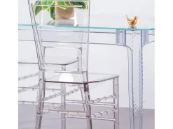 Silla de diseño en policarbonato transparente - Ghost - Transparente