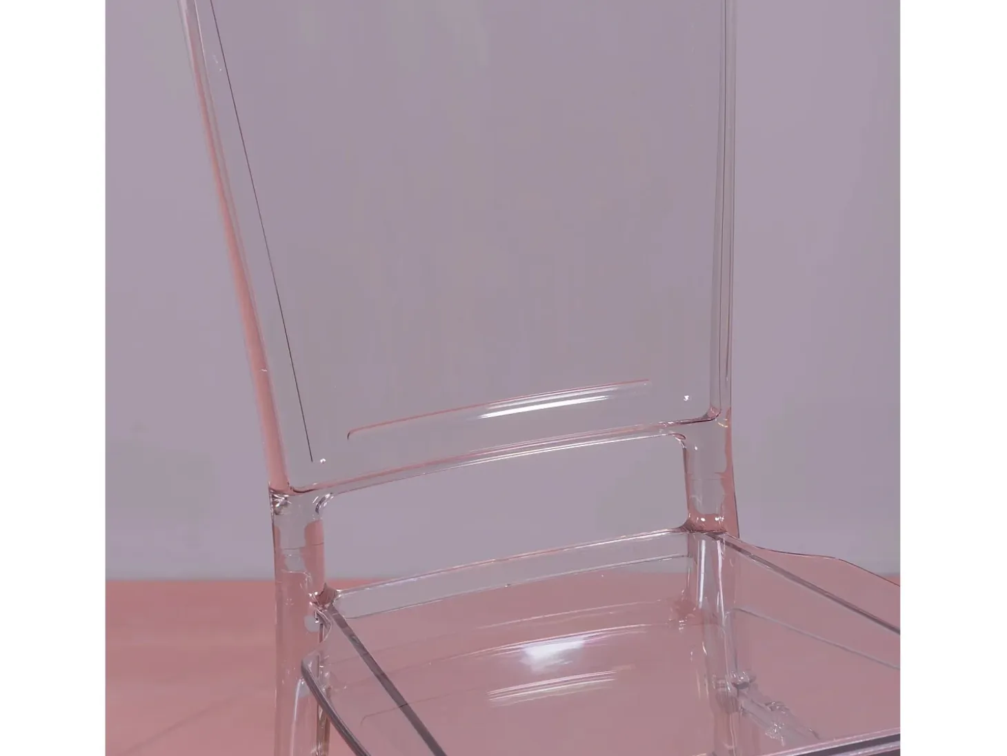 Silla de diseño en policarbonato transparente - Ghost - Transparente