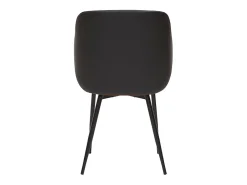 Silla de diseño negra con nogal LUCIEN