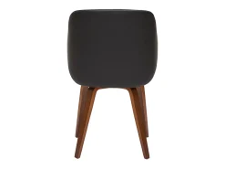 Silla de diseño negra con nogal LUCIEN