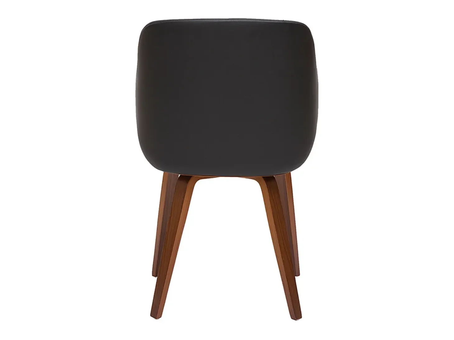 Silla de diseño negra con nogal LUCIEN