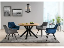 Silla de diseño Quito de terciopelo gris