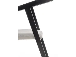 Silla de exterior de madera maciza 50 x 44 cm