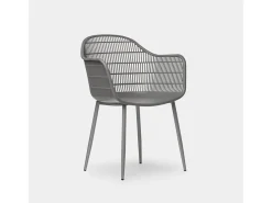 Silla de exterior de Plástico Gris 85 x 62- Soren