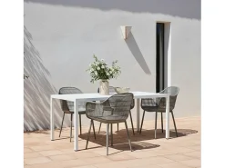 Silla de exterior de Plástico Gris 85 x 62- Soren