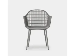 Silla de exterior de Plástico Gris 85 x 62- Soren