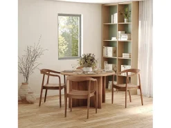 Silla de madera de teca biselada - Lombok