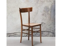 Silla de madera rústica clásica para comedor cocina bar restaurante Milano - Azul