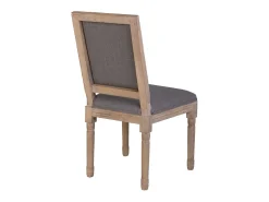 Silla de madera tapizada, marrón