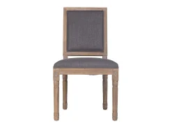 Silla de madera tapizada, marrón