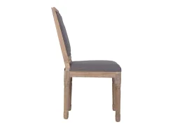 Silla de madera tapizada, marrón