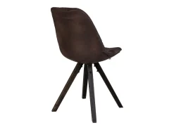 Silla de madera tapizada, marrón